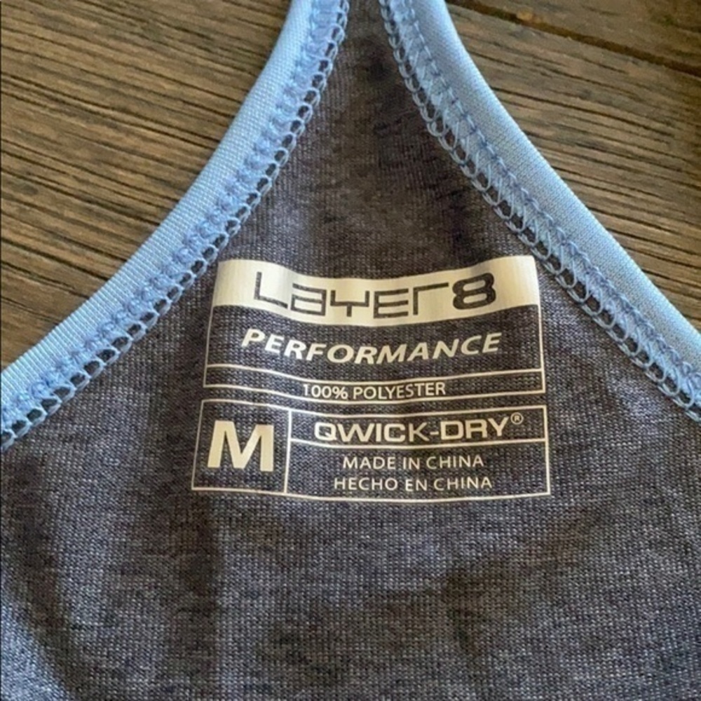 Layer 8 Blue Performance Tank Size M - Picture 3 of 3